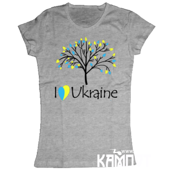 Жіноча футболка I love Ukraine