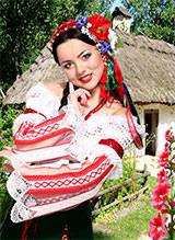 Шаблон - Дівчина в українському вбранні