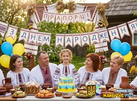 Прапорці з Днем Народження - завантажити