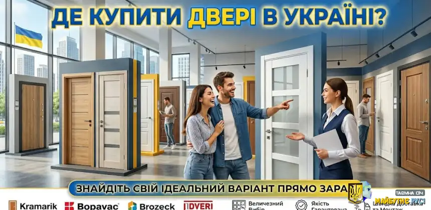 Де купити вхідні та міжкімнатні двері в Україні? Маркет Двері