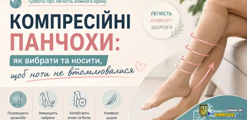 Компресійні панчохи: як вибрати та носити, щоб ноги не втомлювалися