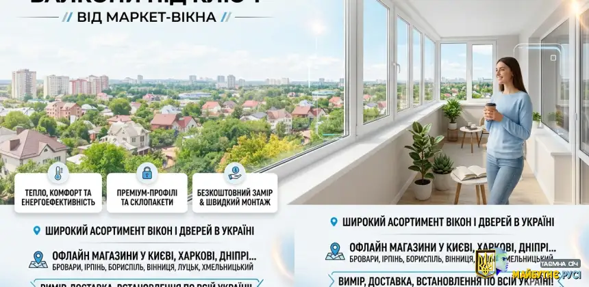 Металопластикові балкони під ключ від Маркет-Вікна
