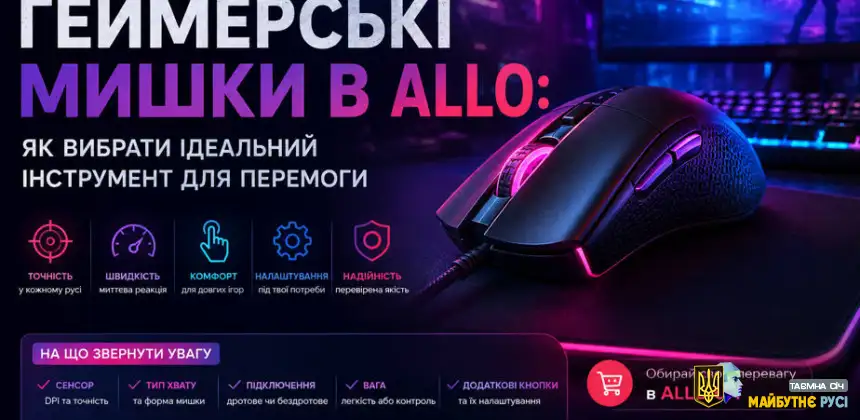 Геймерські мишки в Allo: як вибрати ідеальний інструмент для перемоги